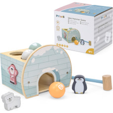 Viga Toys VIGA PolarB Wooden Igloo Punch with Figure Hammer and Sorter