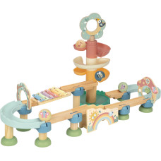 Tooky Toy Wooden Musical Ball Track 44 elements Pastel