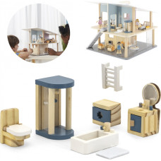 Viga Toys VIGA PolarB Furniture Set for Dollhouse Bathroom