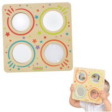 Masterkidz Montessori Sensory Mirror and Lens Curvature Board