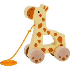 Tooky Toy Izvelkama koka žirafe
