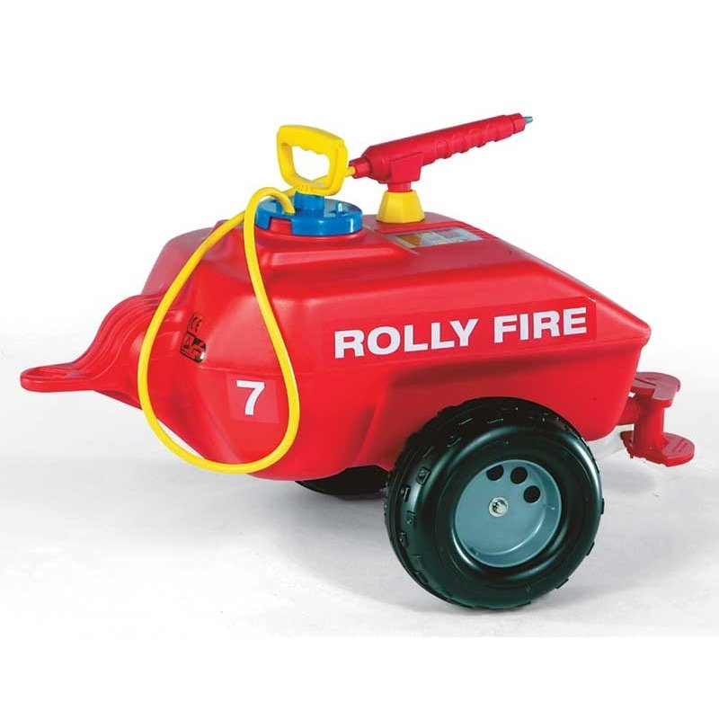 Rolly Toys rollyTrailer Cisterna piekabe traktoram Ugunsdzēsēju brigāde 5l