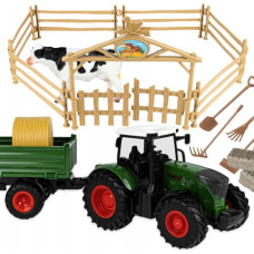 Woopie Mini fermas komplekts Traktori Dzīvnieki Settlement Farm Farmer Tools