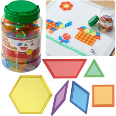 Masterkidz Montessori Tangram Mosaic Blocks Komplekts 140 gab.