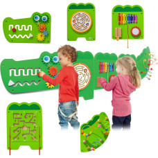 Viga Toys VIGA Sensorās manipulācijas padomes krokodila FSC Montessori sertifikāts