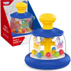 Woopie BABY Colorful Horses Blue Carousel Spinning Top with Balls