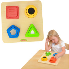 Masterkidz Wooden Shape Sorter Materials Surface Textures Montessori