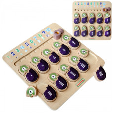 Masterkidz Educational Board Eggplant Learning Numbers Montessori