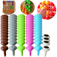 Masterkidz Krāsainas Jumbo Pins for STEM Board 64 gab. - 6 Colors