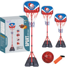 Woopie Brīvi stāvošs basketbola komplekts, Regulējams augstums 90-170cm + Bumba