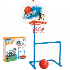 Woopie Set 2in1 Basketball Futbola vārti + bumba