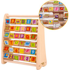 Tooky Toy Alfabēts Burtu mācīšanās Cipari Vārdi ABACUS