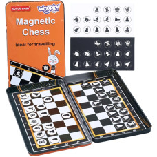 Woopie Карманная дорожная игра Chess Checkers Magnetic 2in1