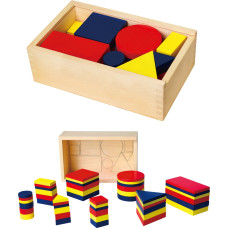 Viga Toys Dienesa Wooden Blocks Montessori Geometric Figures