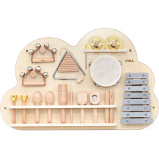 Viga Toys VIGA Wooden Musical Board Set of 12 Percussion Instruments