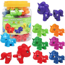 Woopie Montessori Figurines Educational Set Unicorns for Assembly 