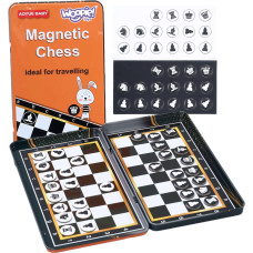 Woopie Карманная дорожная игра Chess Checkers Magnetic 2in1