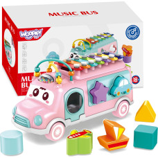 Woopie BABY Musical Car Sorter with Cymbals Pink