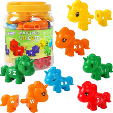 Woopie Montessori Figurines Educational Set Unicorns for Assembly 