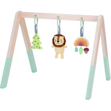 Tooky Toy Развивающая гимнастическая стойка Baby Gym с 3 подвесками