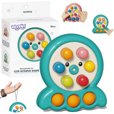 Woopie Аркадная игра Стучащая игра Кротовая струна Осьминог Зеленый 2в1