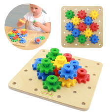 Masterkidz Gears Build Your Own Mechanism Montessori Board