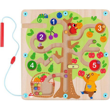 Tooky Toy Magnetic Fruit Tree Maze Learning Counting