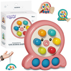 Woopie Аркадная игра Стучащая игра Кротовая струна Осьминог Розовый 2в1