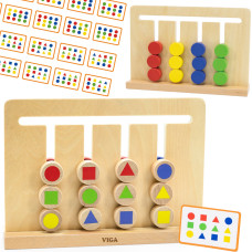 Viga Toys VIGA Puzzle Game Reproduce Montessori Colors and Figures