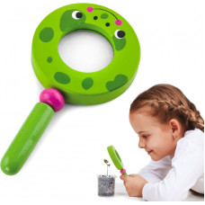 Viga Toys Viga Wooden Magnifying Glass for Children Frog