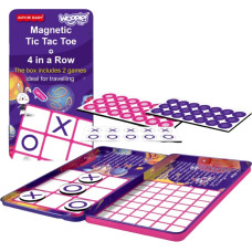 Woopie Magnētiskā spēle 2in1 Tic Tac Toe + 4. spēle MINI līnijā