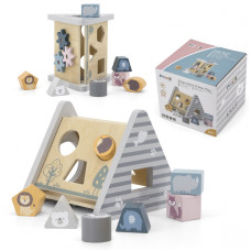 Viga Toys Viga PolarB Wooden sorter with pyramid blocks. Puzzle