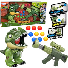 Woopie Interactive Foam Ball Gun + Dinosaur Launcher