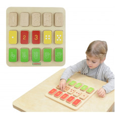 Masterkidz Educational Board Puzzle Learning to Count Montessori